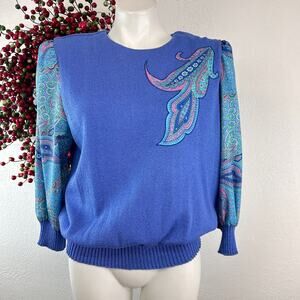 Vintage Anthony Sicari sweater 1980s Made In USA
Size 14